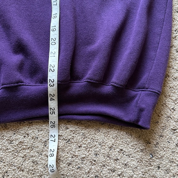 Vintage Sports Accent II Purple Turtleneck Sweatshirt with Embroidered Fruits 2X - Picture 7 of 10
